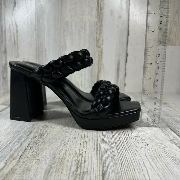 New Anne Klein  Alexander Braided  Platform Block Heel Sandal #918 - Picture 10 of 13